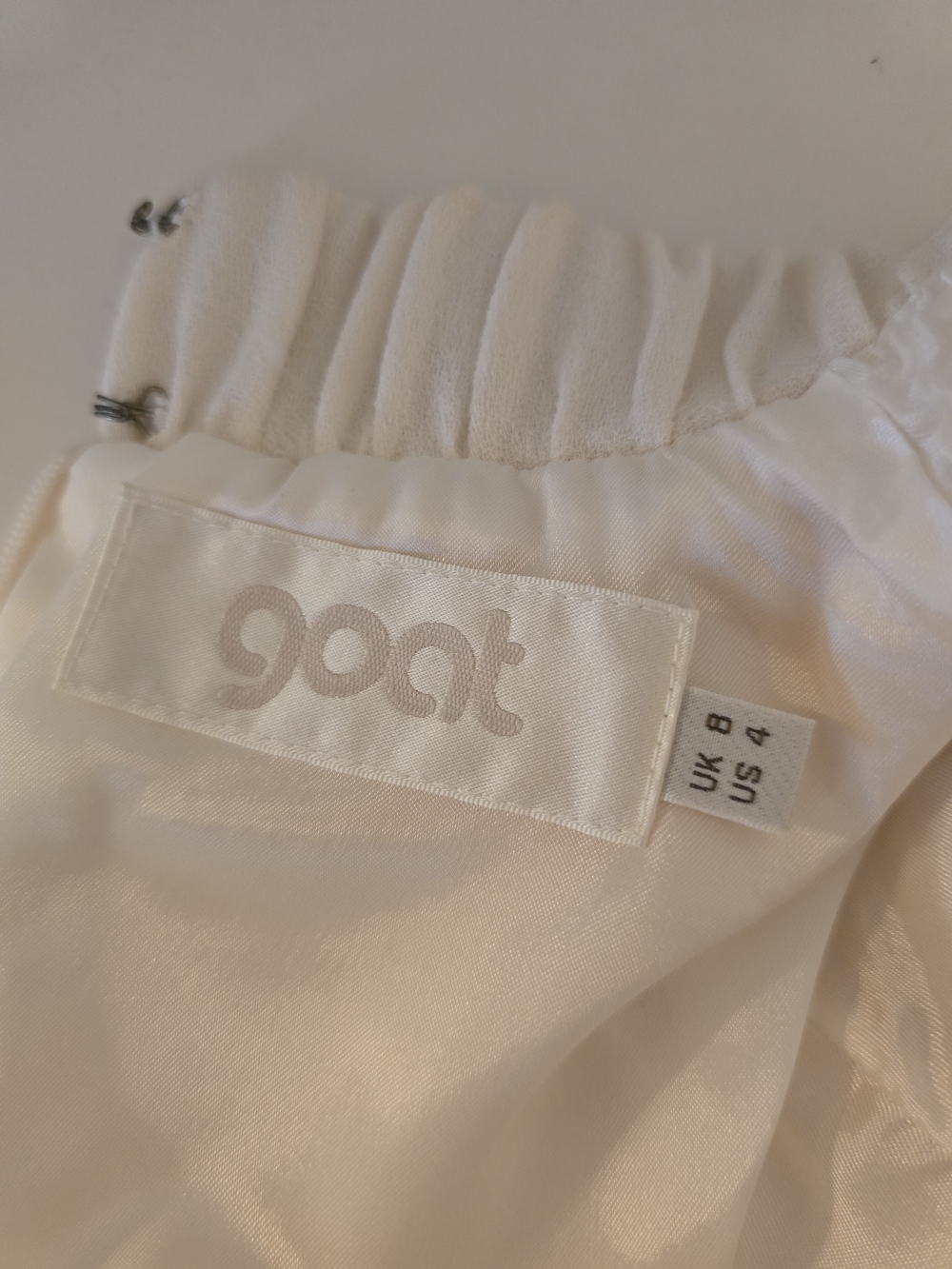 Goat Cream Ruffle-Neck Top - Picture 3 of 6